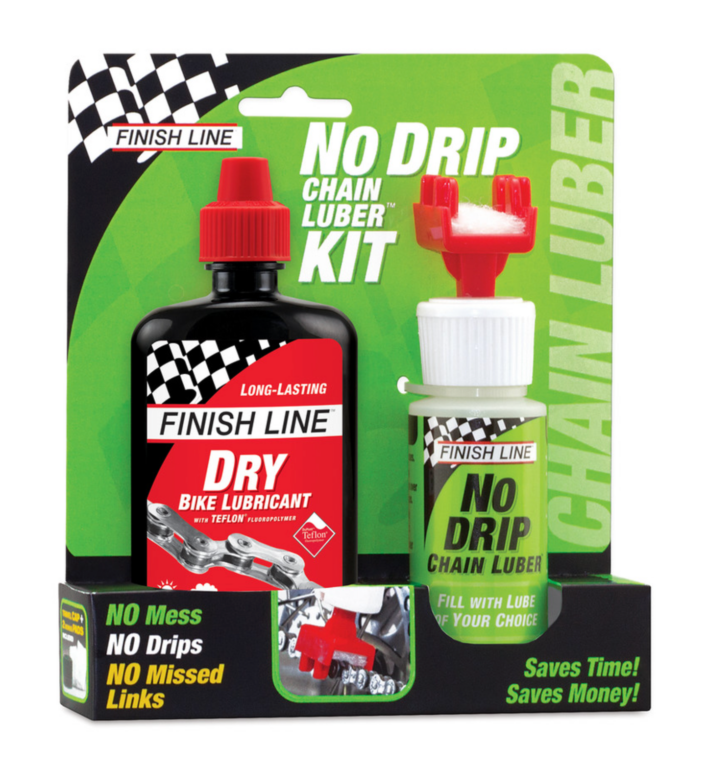 Finishline No Drip Combo 4o Dry Lube + No Drip