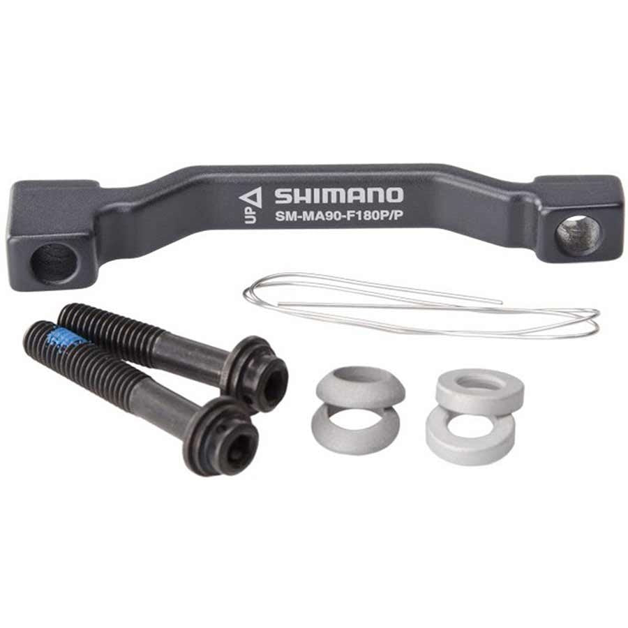 Shimano, SM-MA90-F203P/PM, Disc brake adapter for Post Mount caliper, Front, Post Mount fork, 203mm rotor