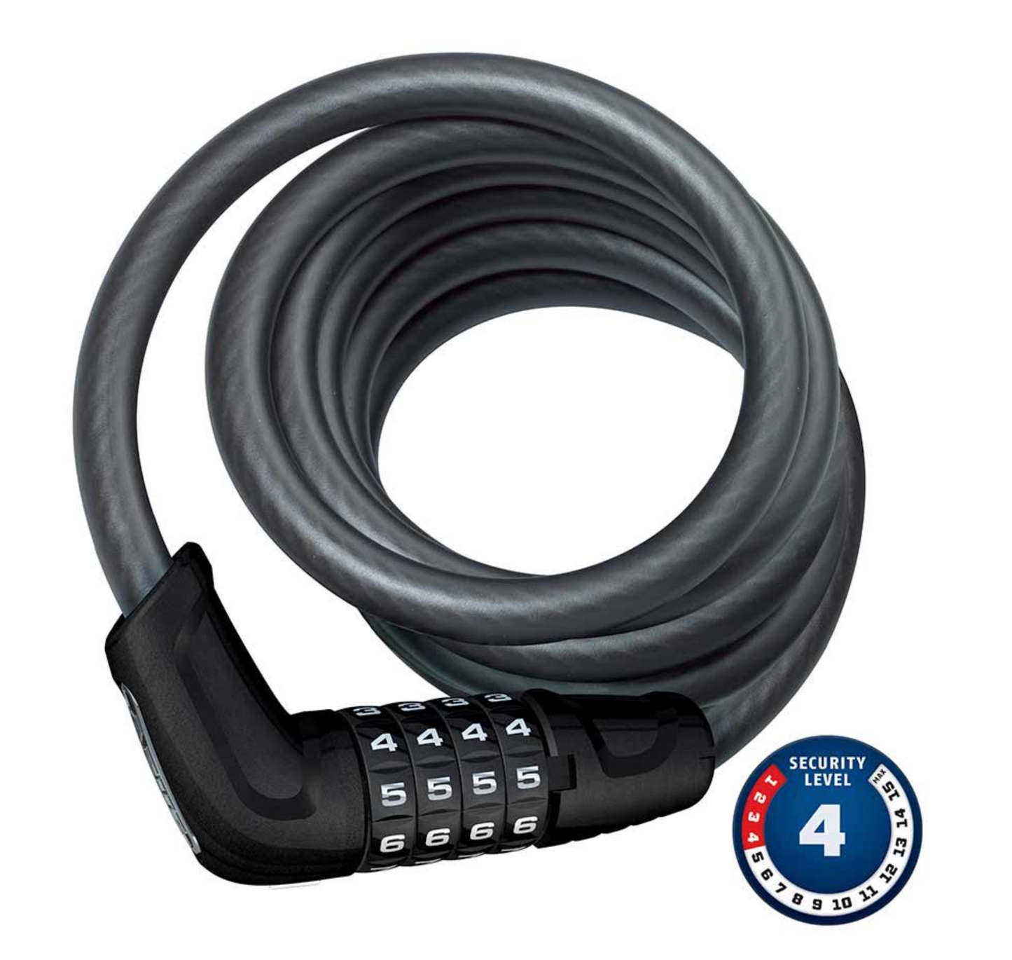 Abus, Tresor 6512C, Cable with 4 digit combination lock, 12mm x 180cm (12mm x 5.9')
